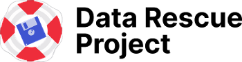 Data Rescue Project logo—illustration of floppy disk inside life preserver